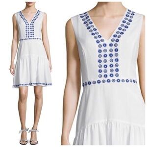 SHOSHANNA Dress Embroidered Studded Honeymoon 6